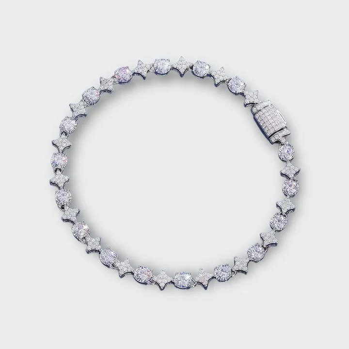 VVS1 Moissanite Star Tennis Bracelet