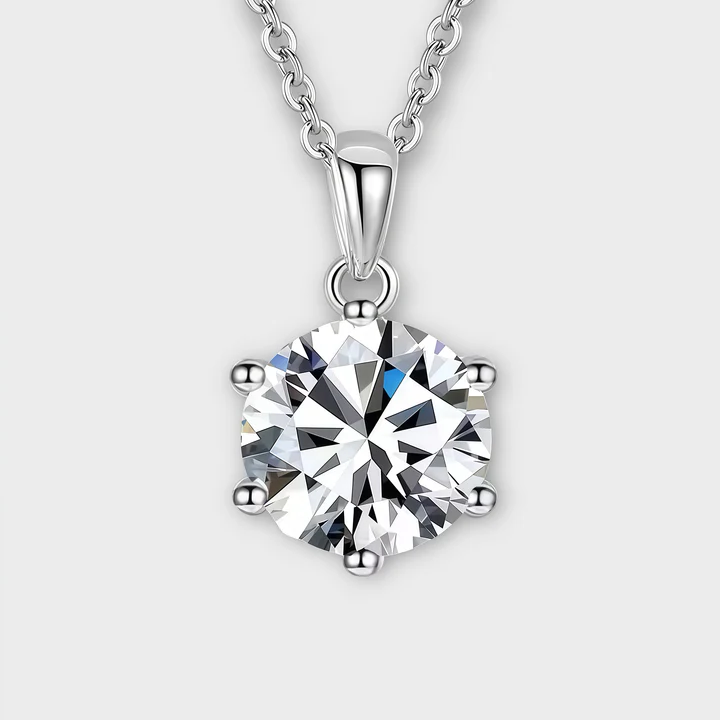 VVS1 Moissanite Solitaire Necklace
